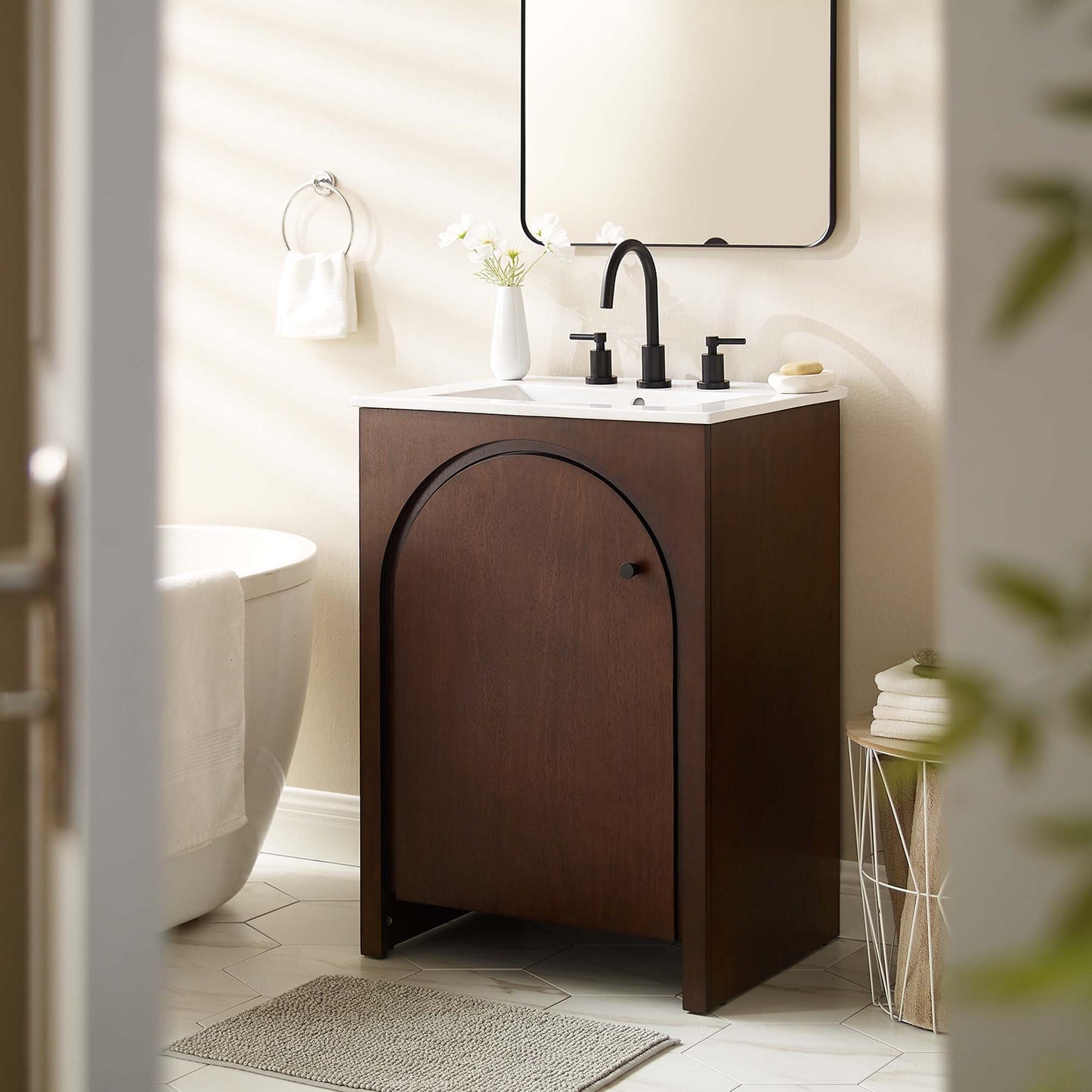 Appia 24" Bathroom Vanity by Furniture For America
