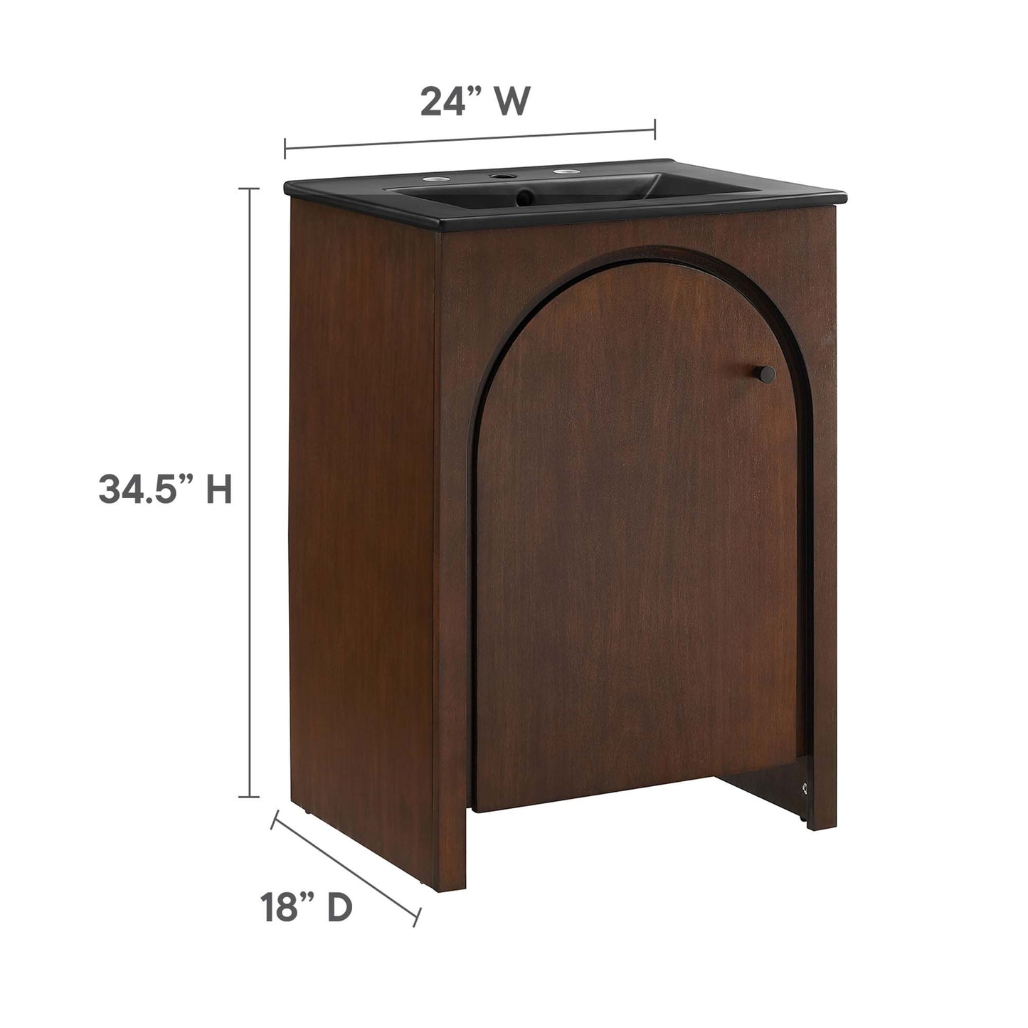 Appia 24" Bathroom Vanity by Furniture For America
