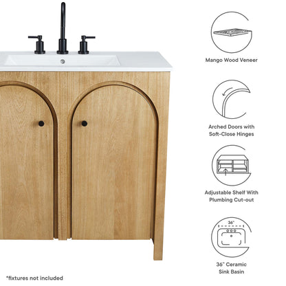 Appia 36" Bathroom Vanity by Furniture For America