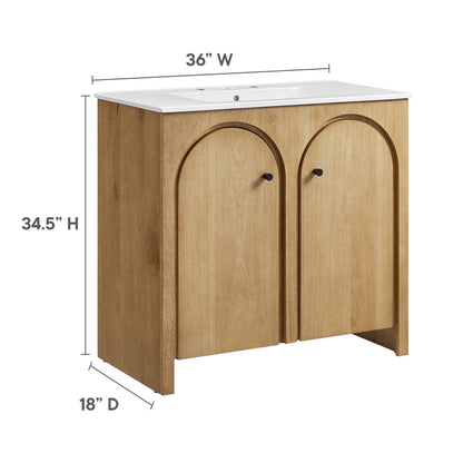 Appia 36" Bathroom Vanity by Furniture For America