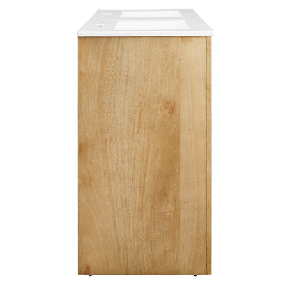 Appia 48" Double Sink Bathroom Vanity by Furniture For America