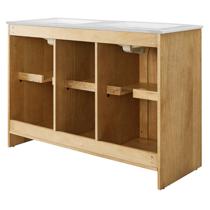 Appia 48" Double Sink Bathroom Vanity by Furniture For America