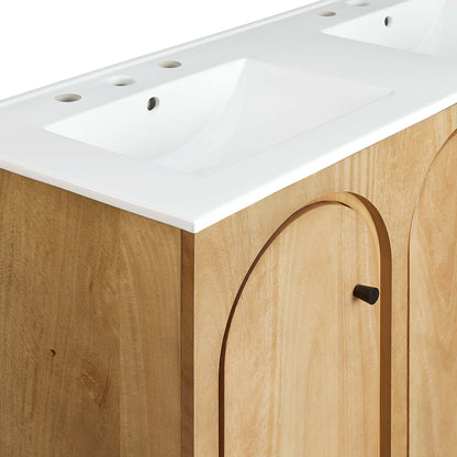 Appia 48" Double Sink Bathroom Vanity by Furniture For America