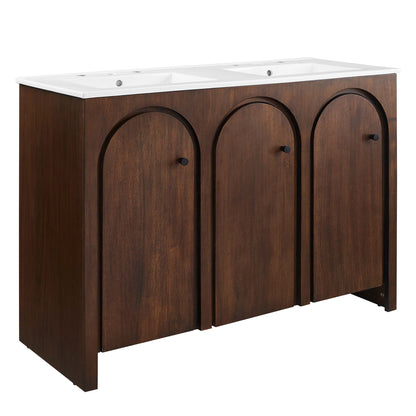 Appia 48" Double Sink Bathroom Vanity by Furniture For America