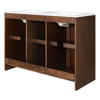 Appia 48" Double Sink Bathroom Vanity by Furniture For America