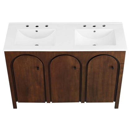 Appia 48" Double Sink Bathroom Vanity by Furniture For America