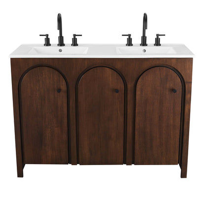 Appia 48" Double Sink Bathroom Vanity by Furniture For America