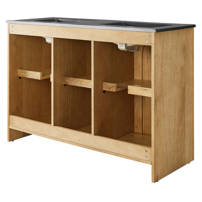 Appia 48" Double Sink Bathroom Vanity by Furniture For America