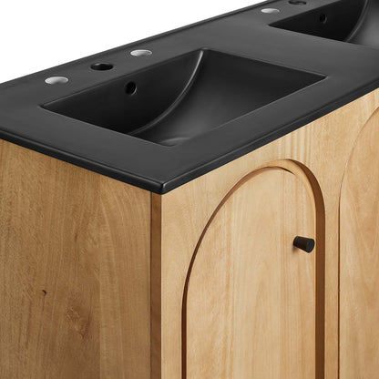Appia 48" Double Sink Bathroom Vanity by Furniture For America