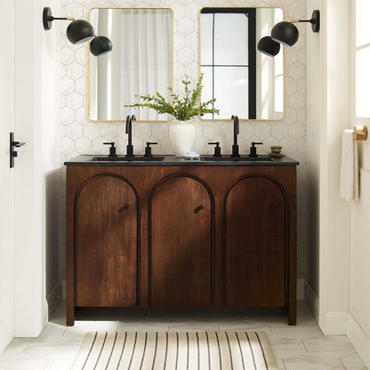Appia 48" Double Sink Bathroom Vanity by Furniture For America