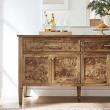 Onyx 62" Wood Sideboard in Brown