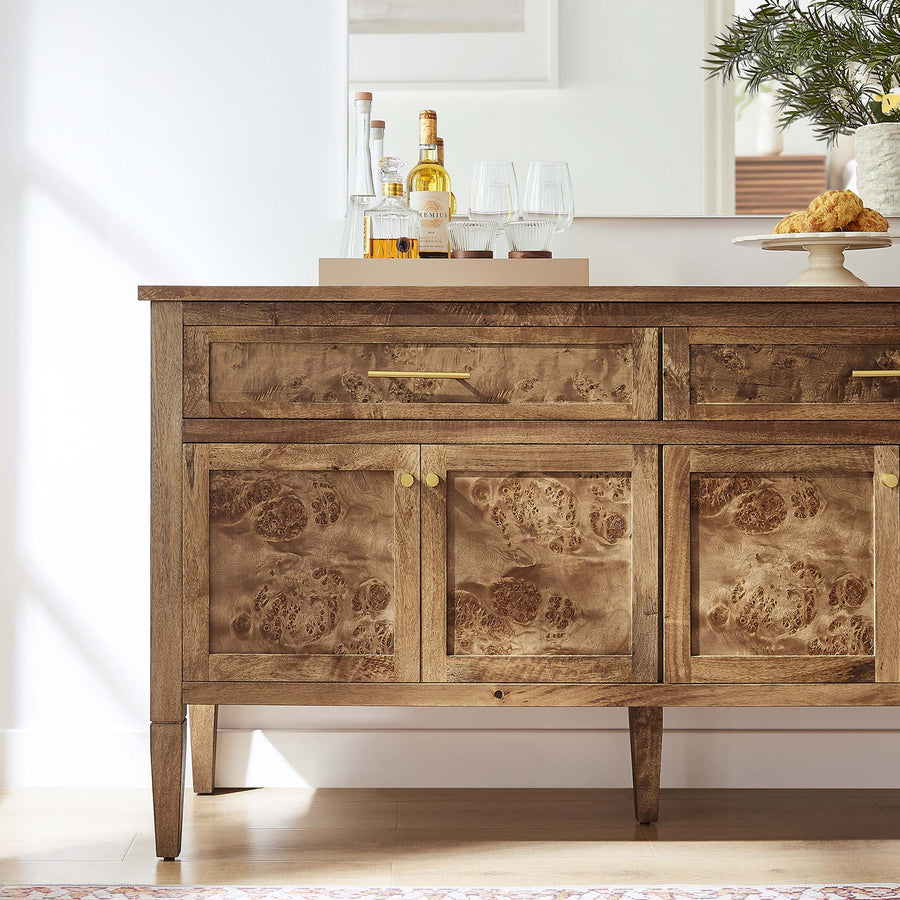 Onyx 62" Wood Sideboard in Brown