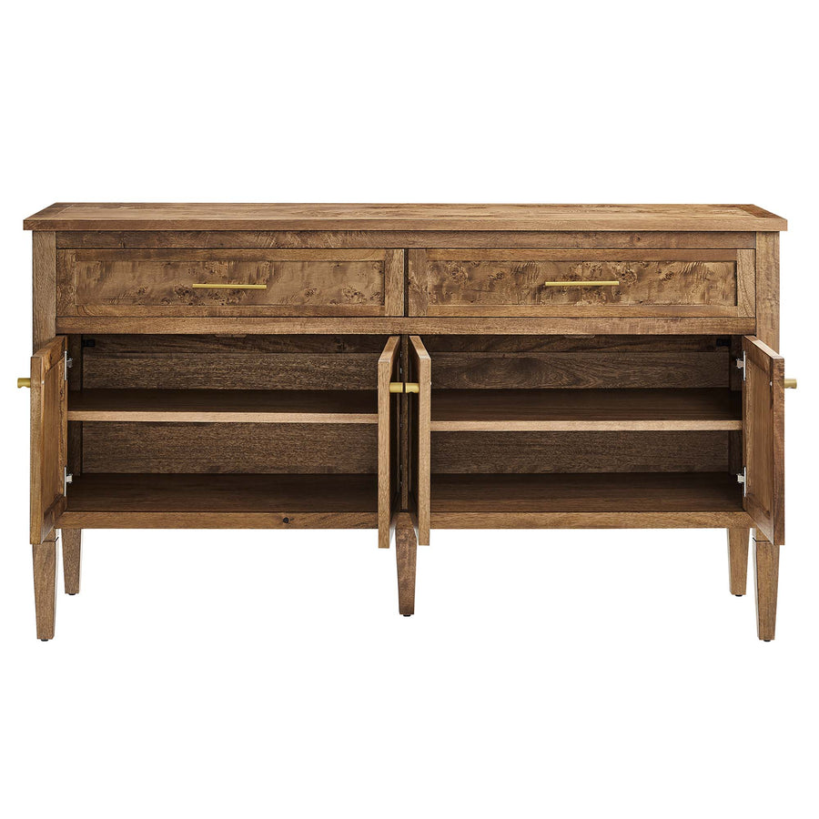Onyx 62" Wood Sideboard in Brown