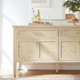 Onyx 62" Wood Sideboard in Bleached Burl