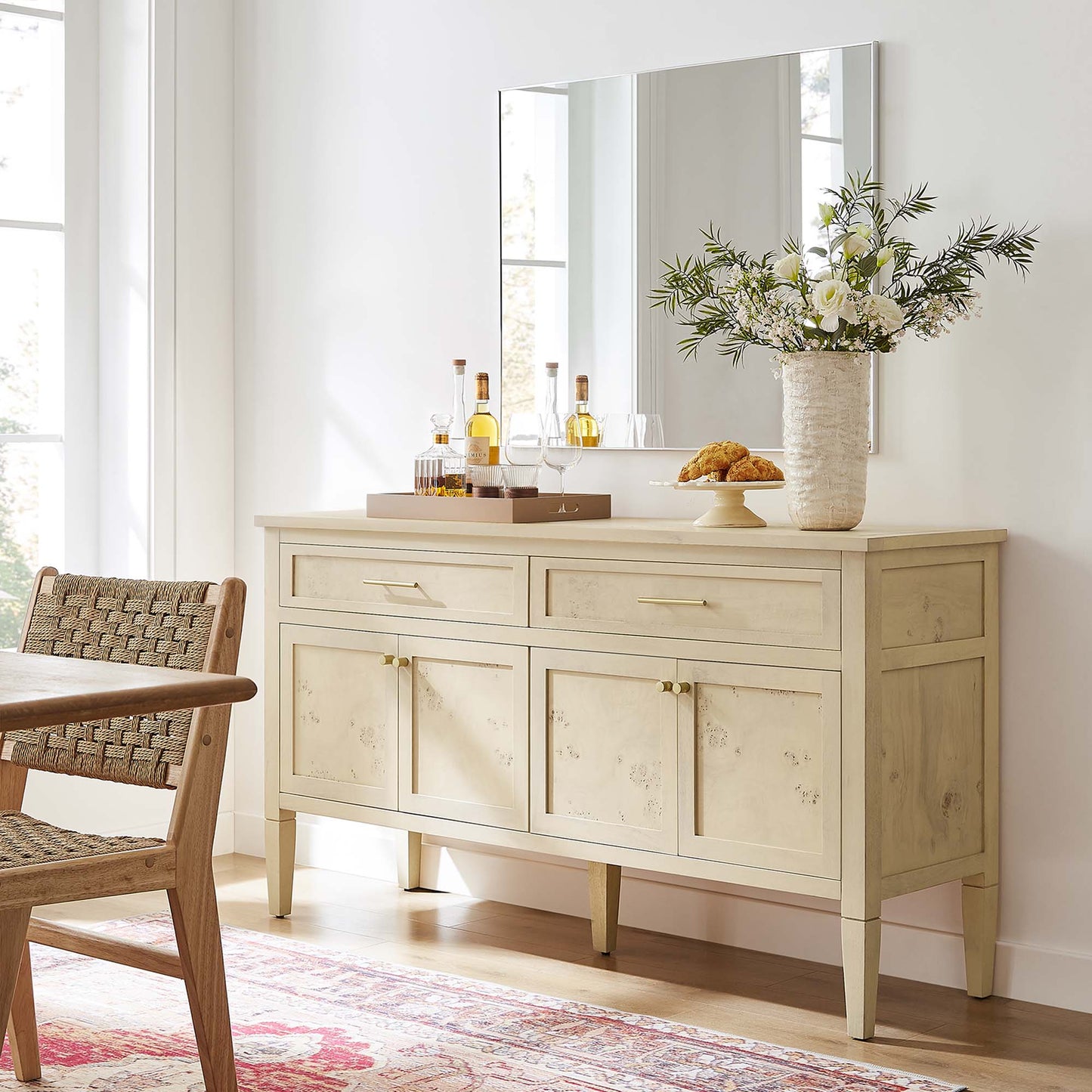 Elysian 62" Wood Sideboard by Furniture For America
