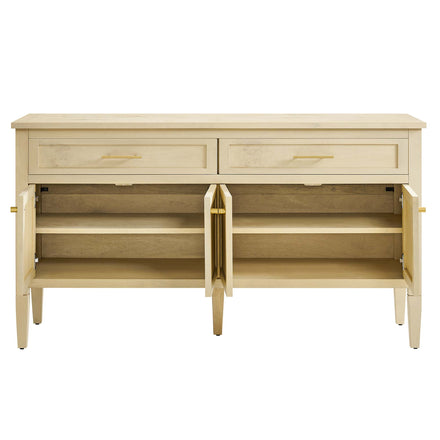 Elysian 62" Wood Sideboard in Bleached Burl