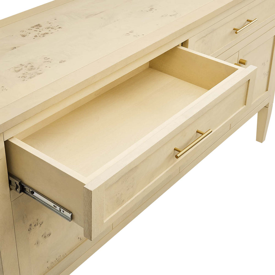 Onyx 62" Wood Sideboard in Bleached Burl