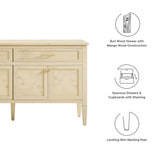 Onyx 62" Wood Sideboard in Bleached Burl