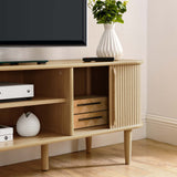 Gorse 63" Wood TV Stand in Oak