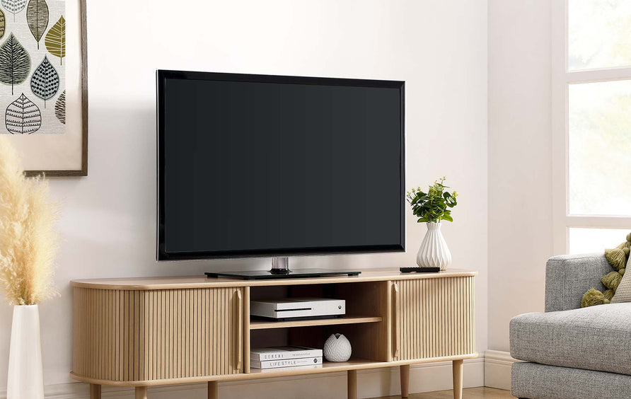 Gorse 63" Wood TV Stand in Oak