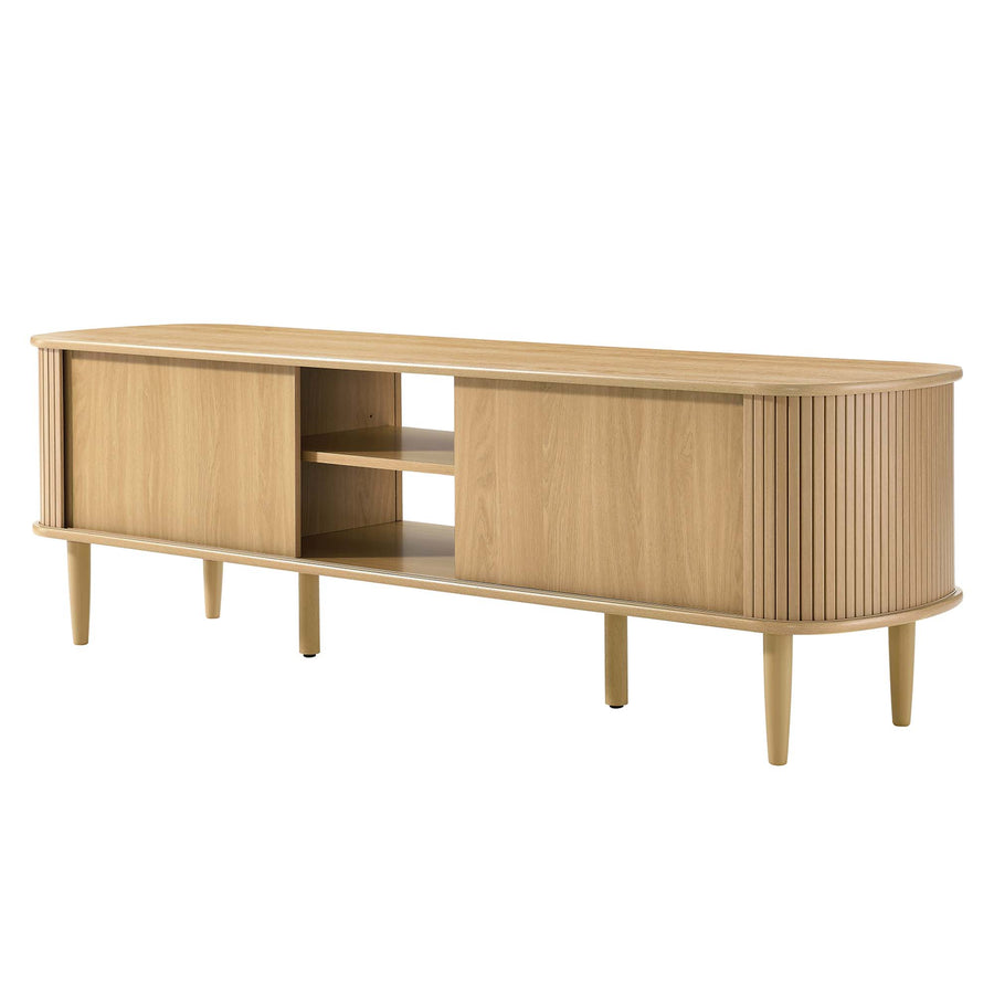 Gorse 63" Wood TV Stand in Oak