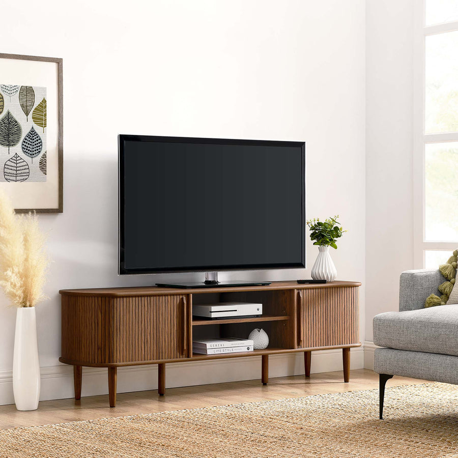 Gorse 63" Wood TV Stand in Walnut
