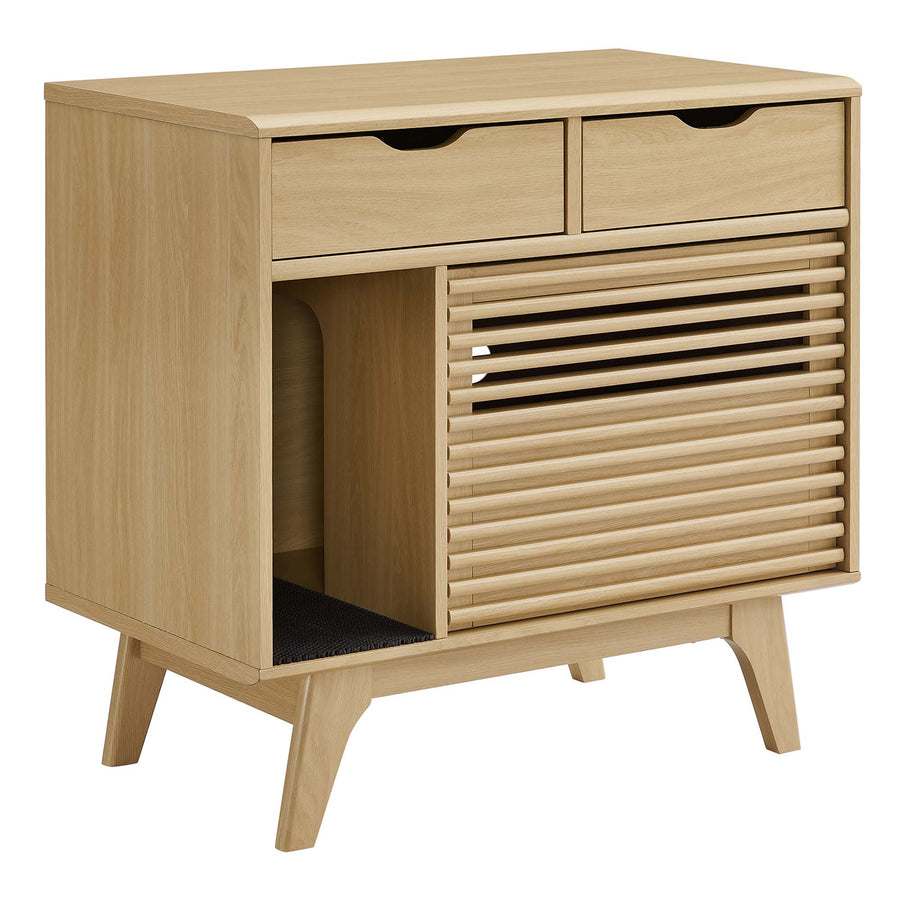Vera Cat Cabinet in Oak