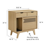Vera Cat Cabinet in Oak
