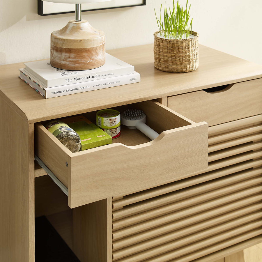 Vera Cat Cabinet in Oak