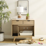 Vera Cat Cabinet in Oak