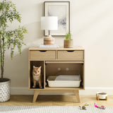 Vera Cat Cabinet in Oak