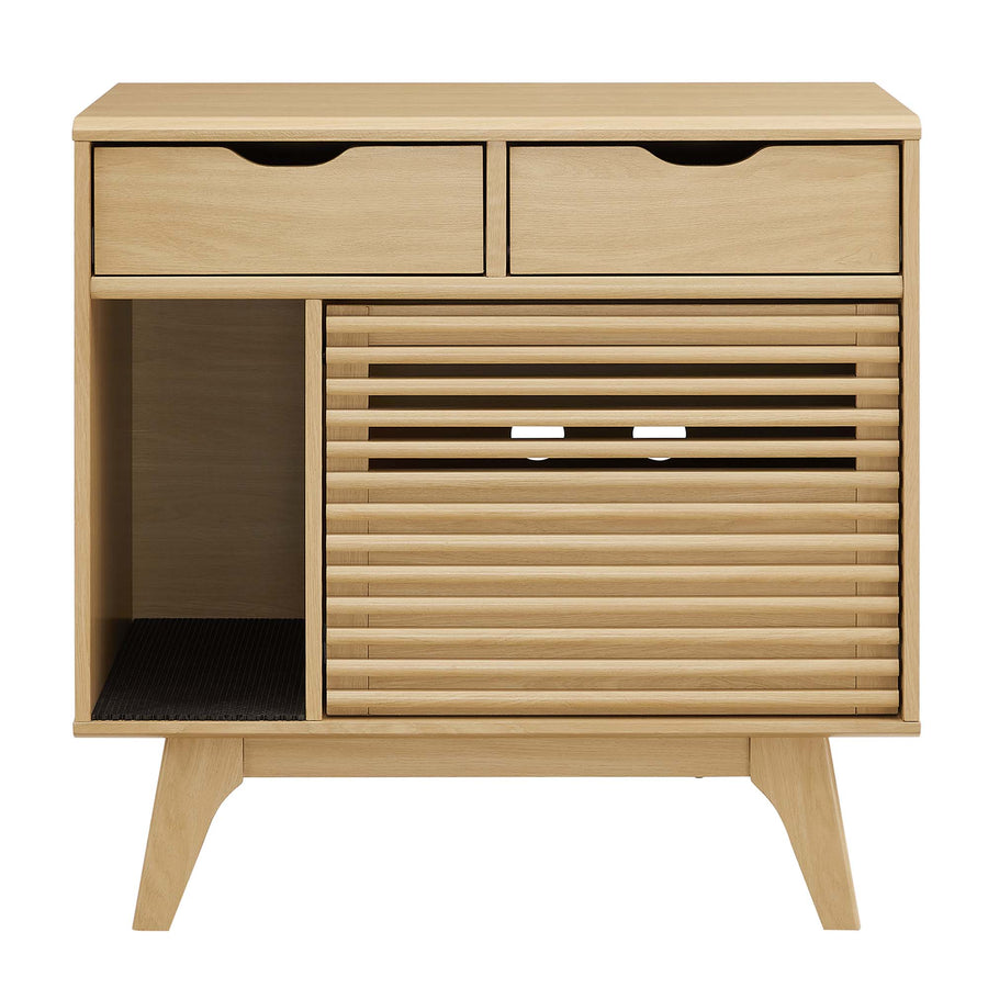 Vera Cat Cabinet in Oak