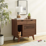 Vera Cat Cabinet in Walnut