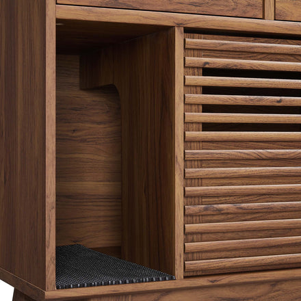 Render Cat Cabinet in Walnut