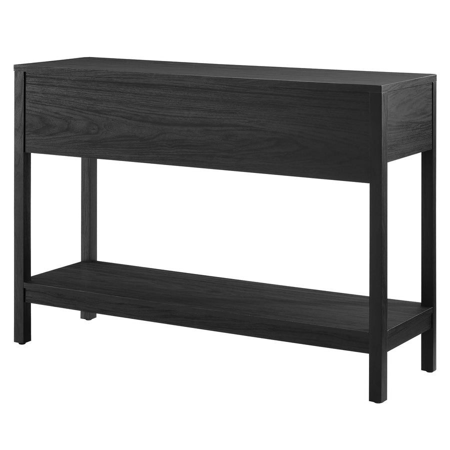 Cyrus Wood Entryway Console Table in Black