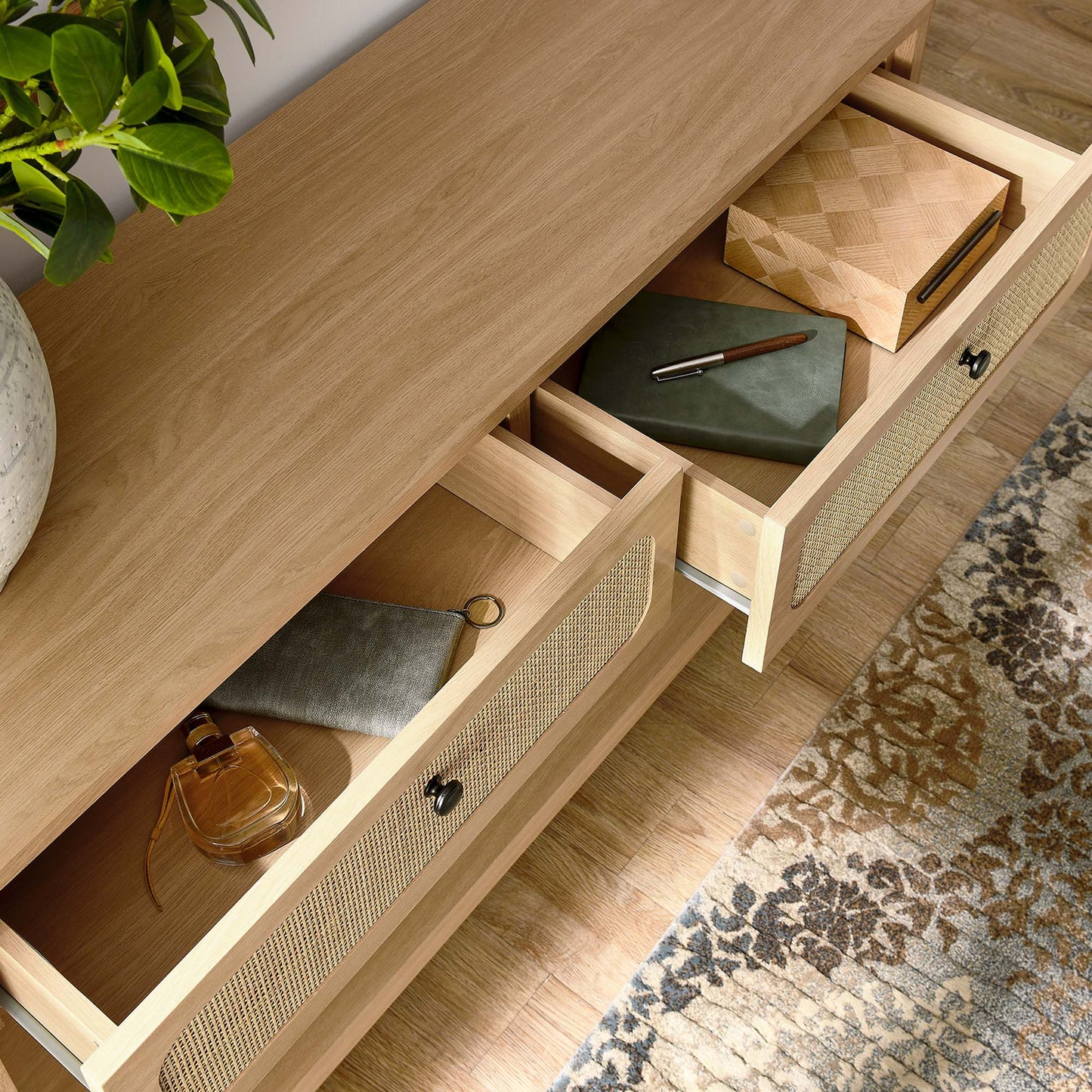 Chaucer Wood Entryway Console Table by Furniture For America