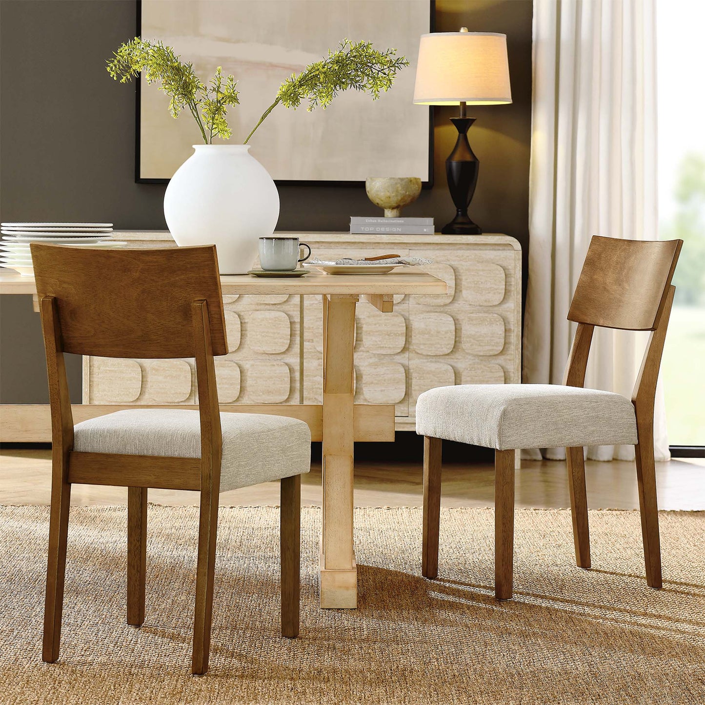 Pax Wood Dining Side Chairs Set of 2 by Furniture for America
