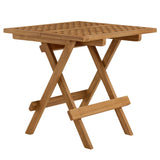 Nova Outdoor Patio Teak Wood Side Table in Natural