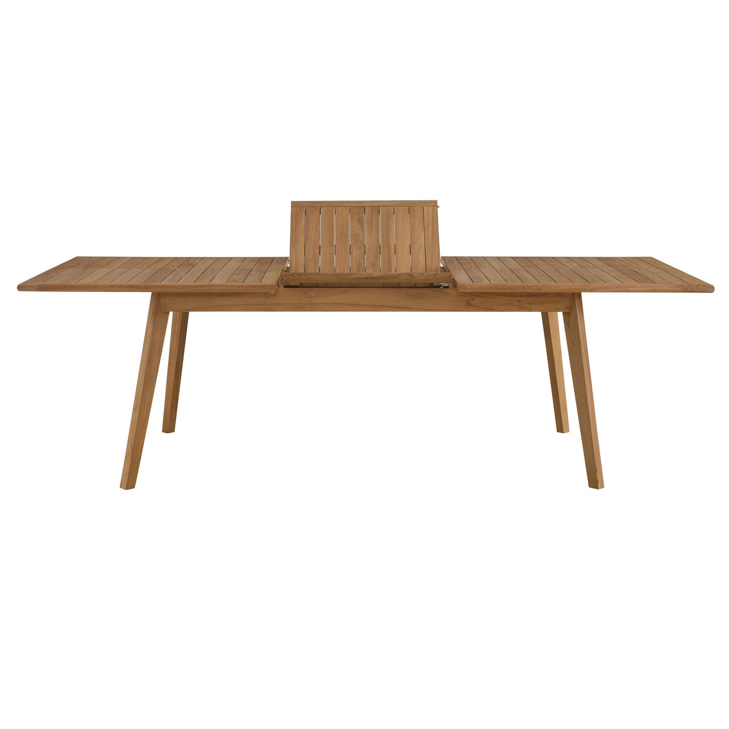 Vienna Outdoor Patio Teak Wood Extendable Dining Table by Furniture For America