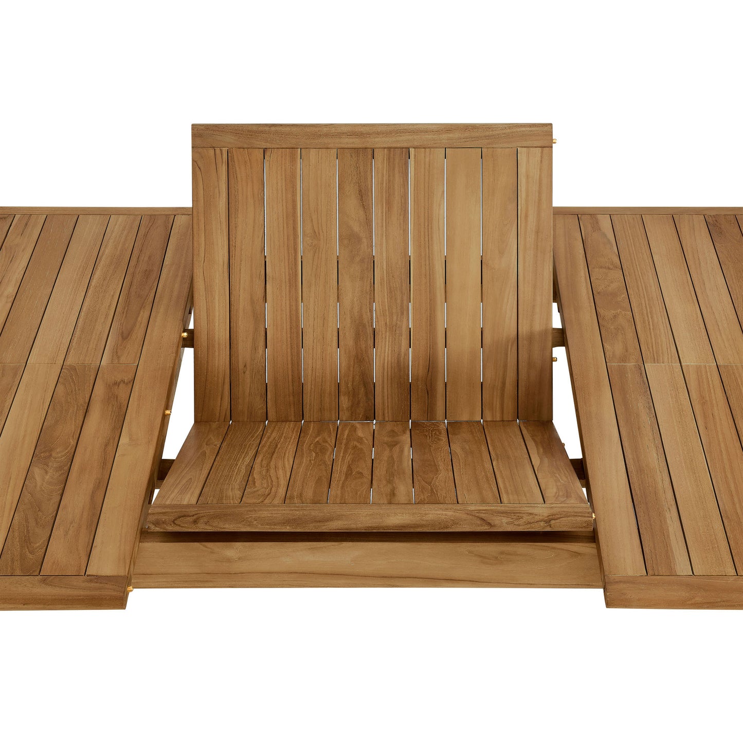 Vienna Outdoor Patio Teak Wood Extendable Dining Table by Furniture For America