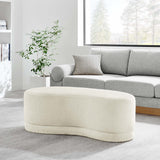 Alesund 48" Upholstered Ottoman Bench in Cream