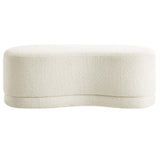 Alesund 48" Upholstered Ottoman Bench in Cream