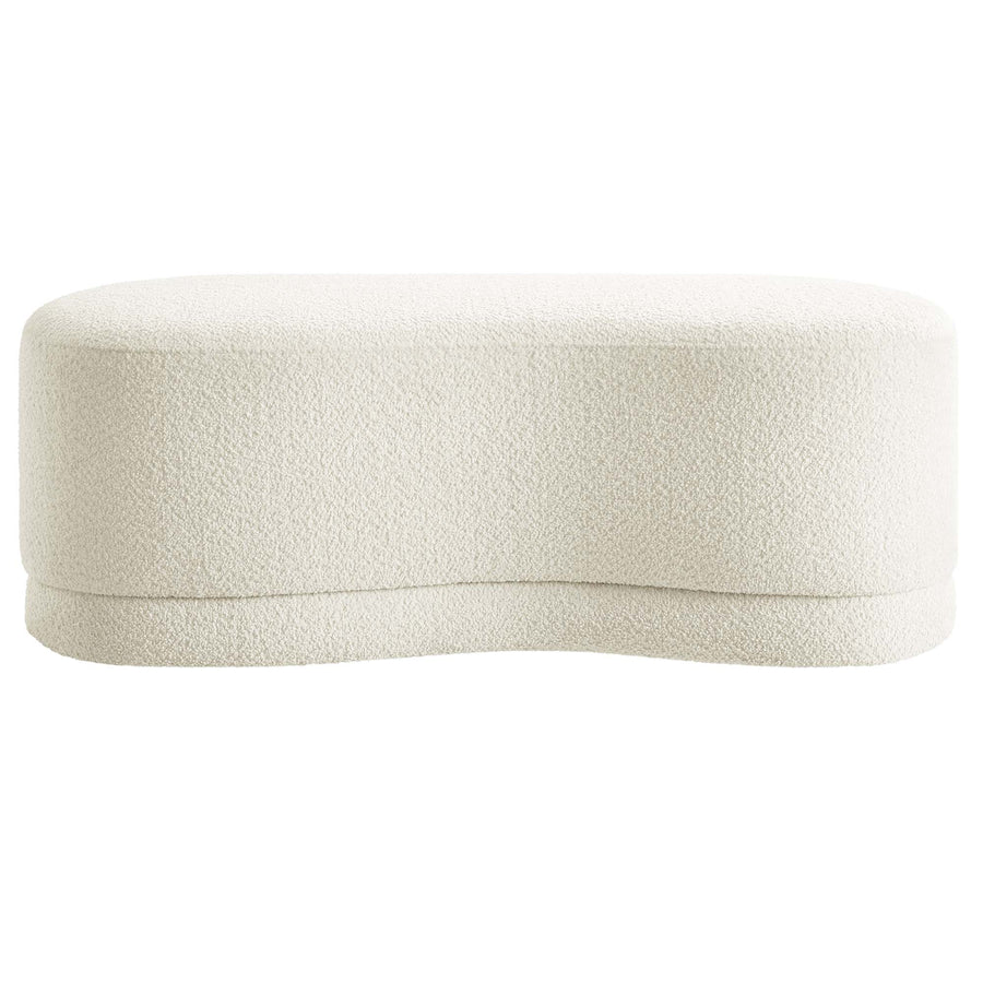 Alesund 48" Upholstered Ottoman Bench in Cream