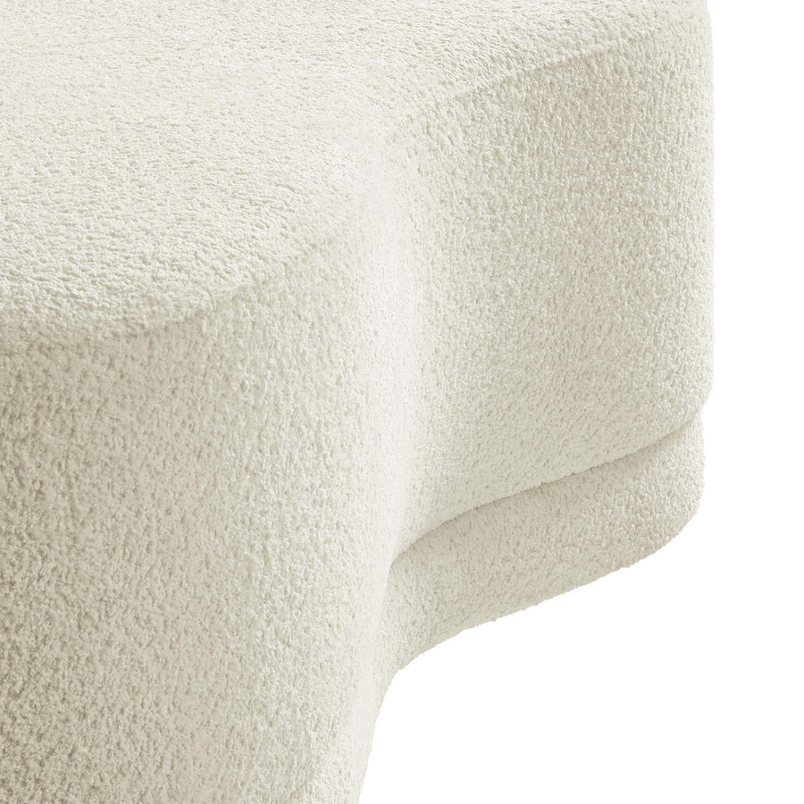 Alesund 48" Upholstered Ottoman Bench in Cream