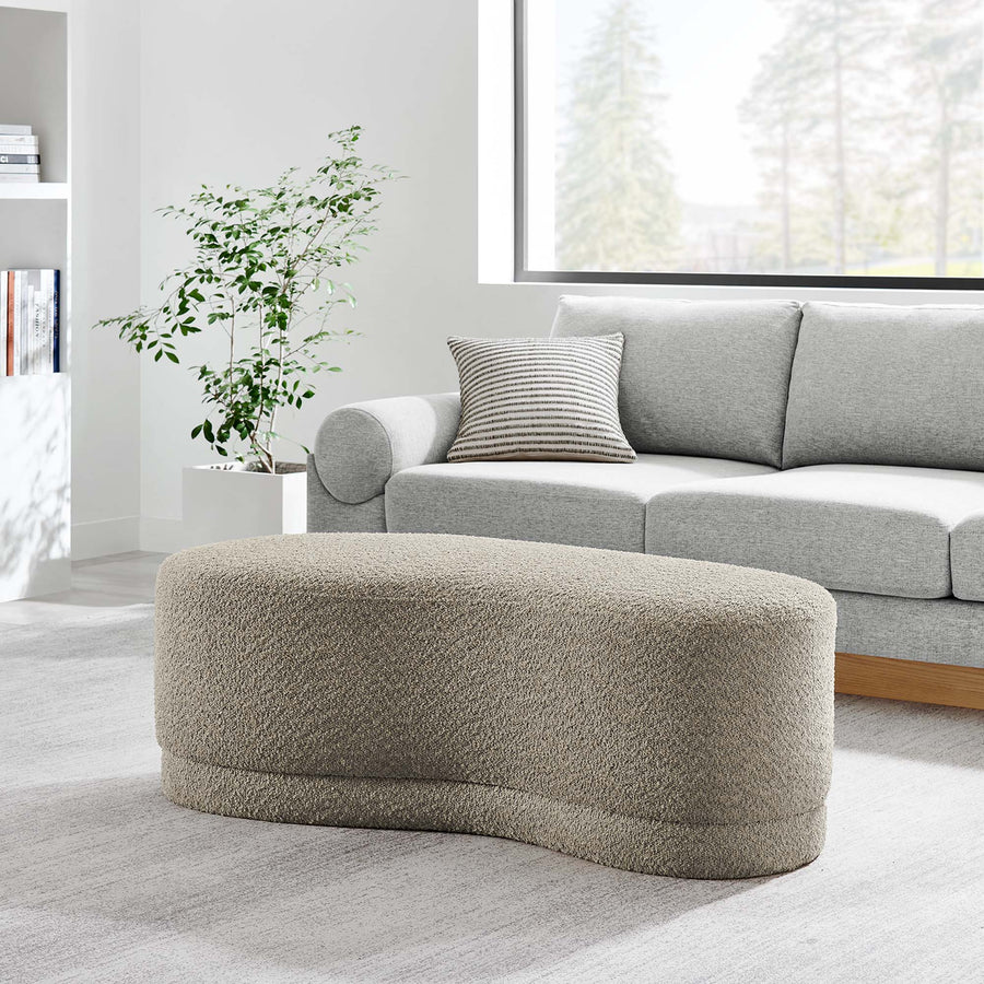 Alesund 48" Upholstered Ottoman Bench in Oat