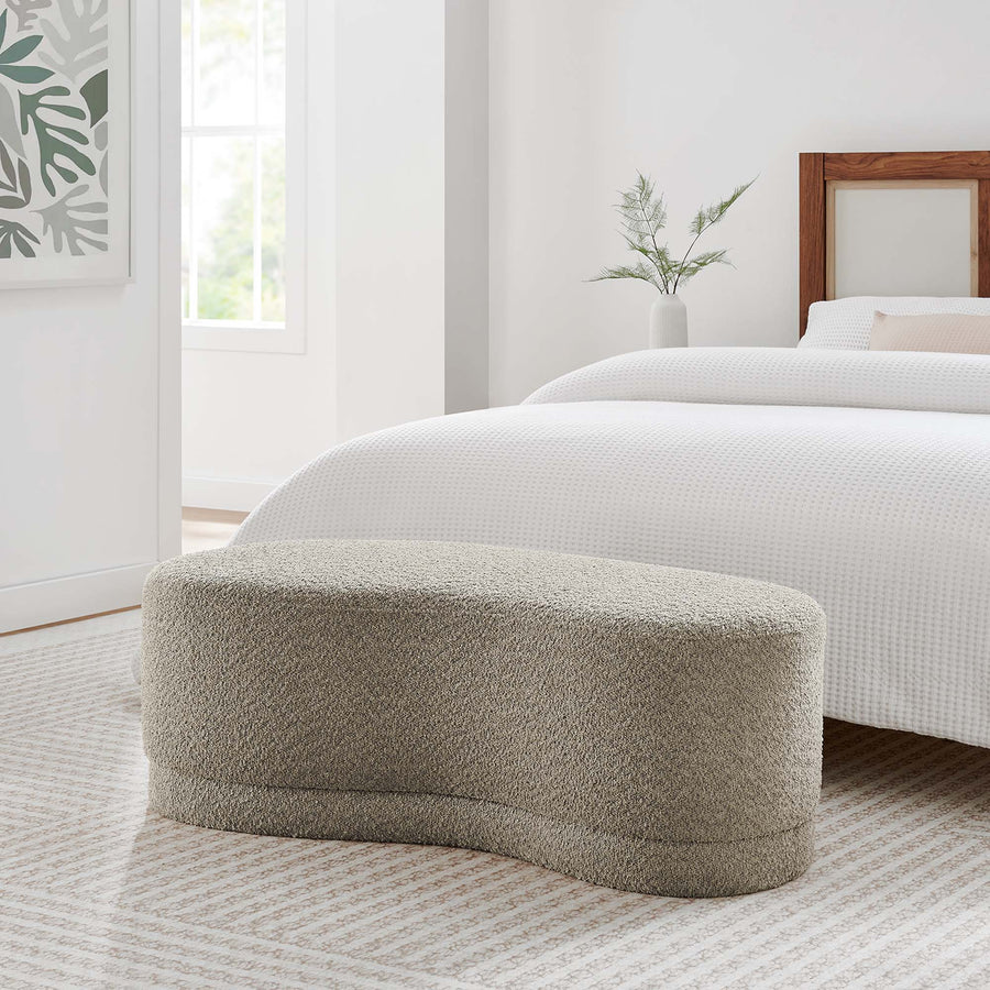 Alesund 48" Upholstered Ottoman Bench in Oat