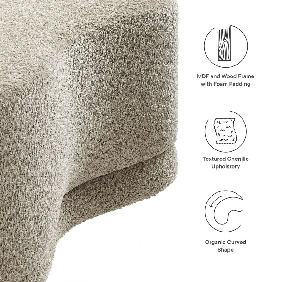 Alesund 48" Upholstered Ottoman Bench in Oat