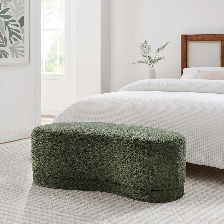 Alesund 48" Upholstered Ottoman Bench in Sage