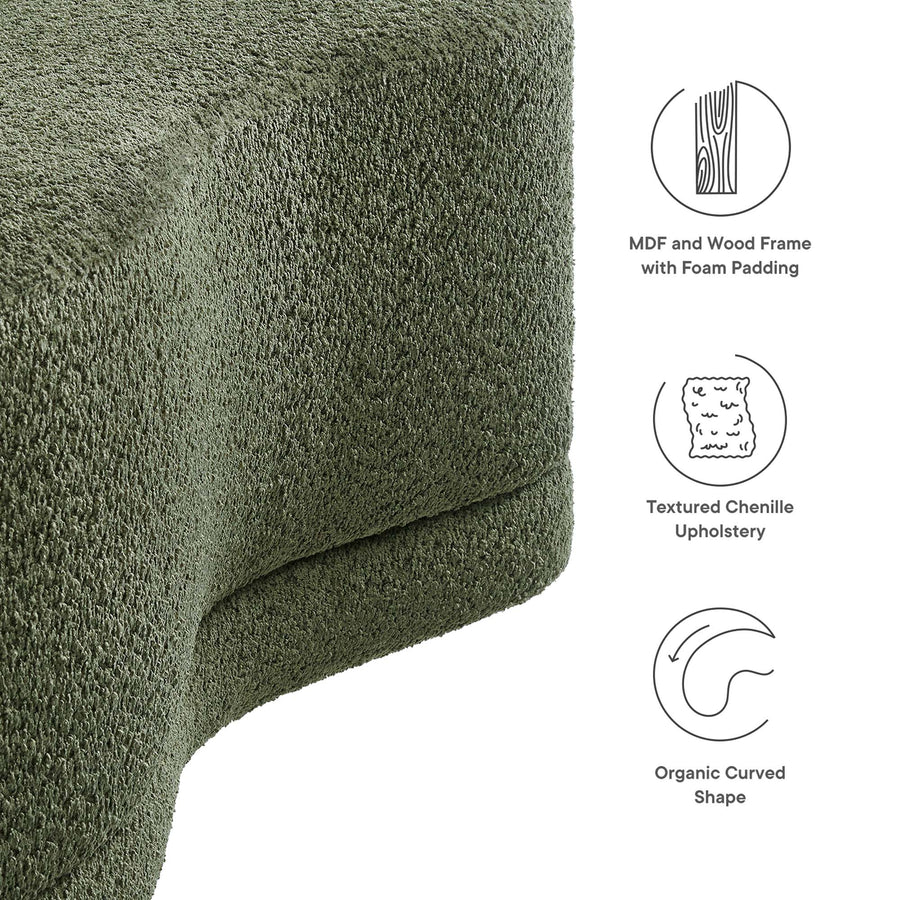 Alesund 48" Upholstered Ottoman Bench in Sage