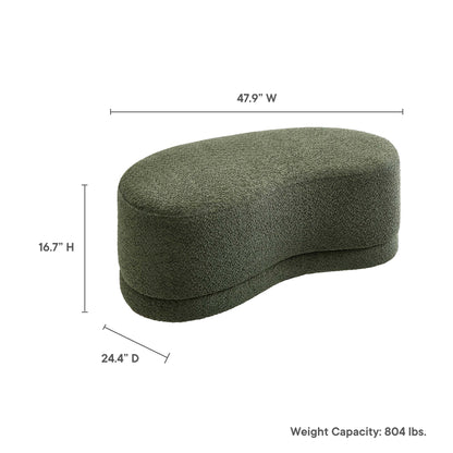 Nimbus 48" Upholstered Ottoman Bench by Furniture For America